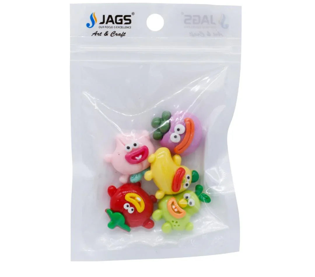 Miniature Model Fruit (1) 5Pcs Mix Colour MMAN-18