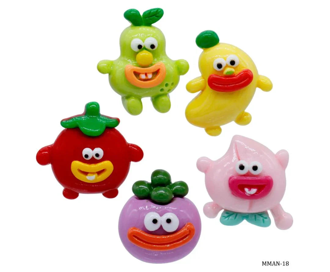 Miniature Model Fruit (1) 5Pcs Mix Colour MMAN-18