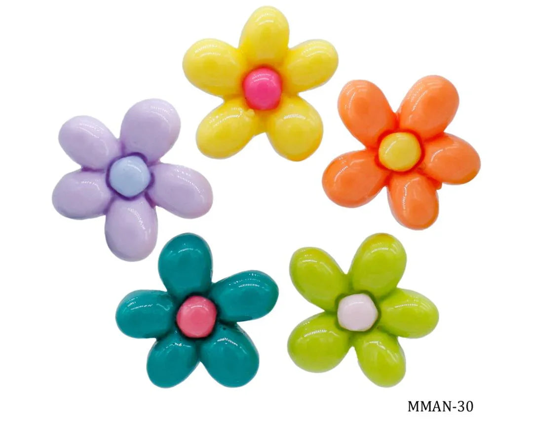 Miniature Model Flower 5Pcs Mix Colour MMAN-30