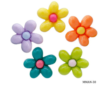 Miniature Model Flower 5Pcs Mix Colour MMAN-30