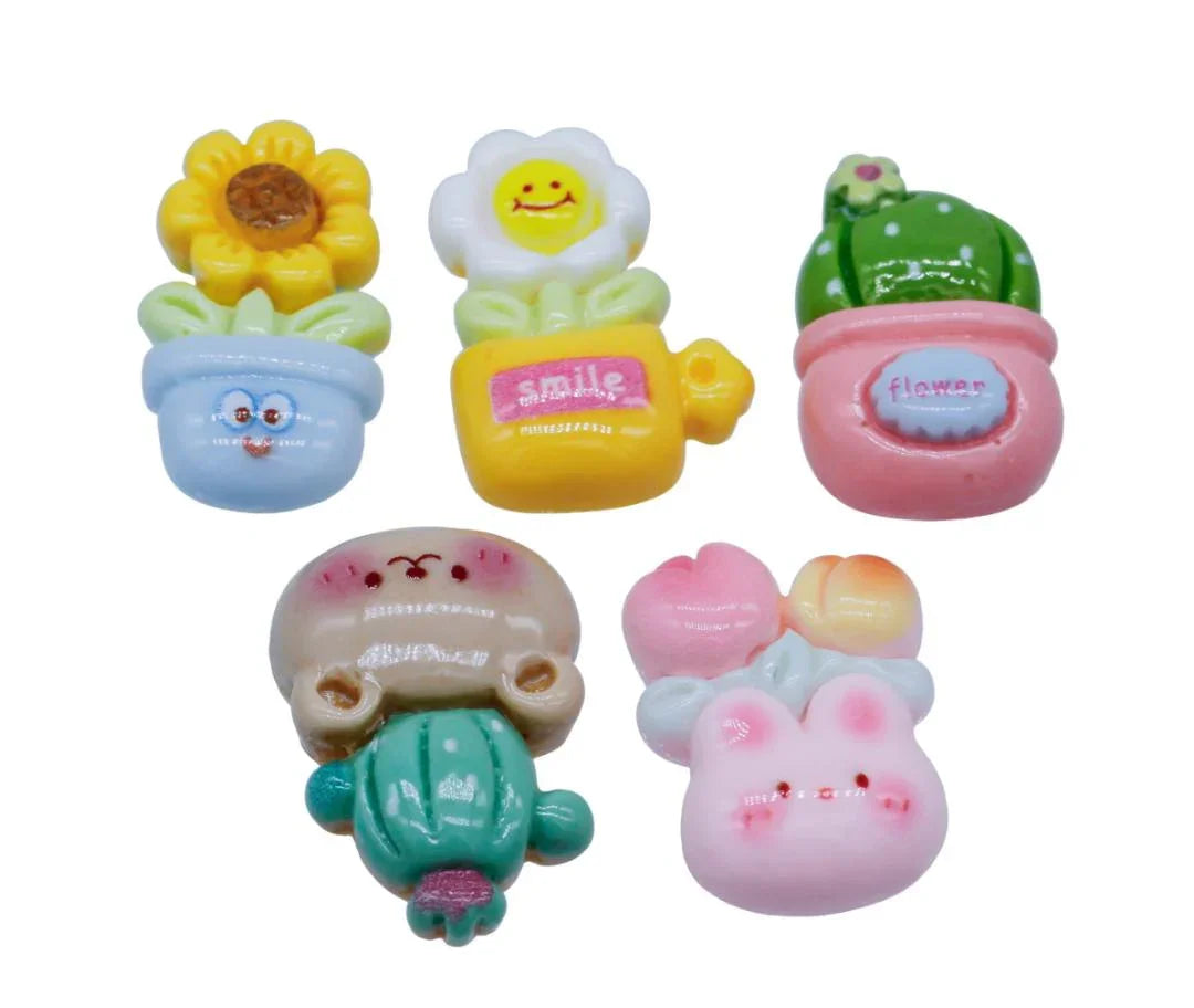 Miniature Model Flower 5Pcs Mix Colour MMAN-26