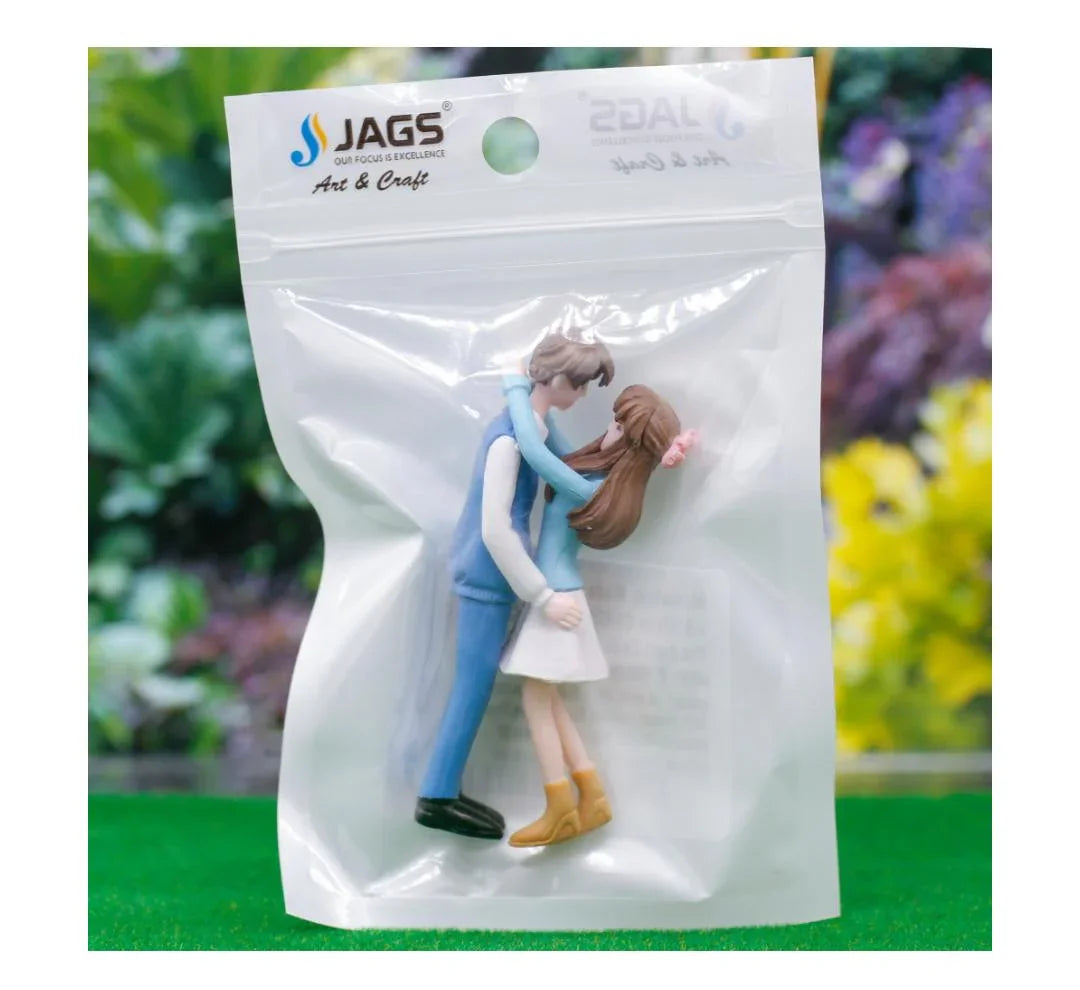 Miniature Model Couple Set Blue&White C0871-1 To 2 C0871-1-2
