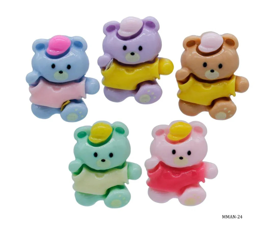Miniature Model Catoon Teady 5Pcs Mix Colour MMAN-24