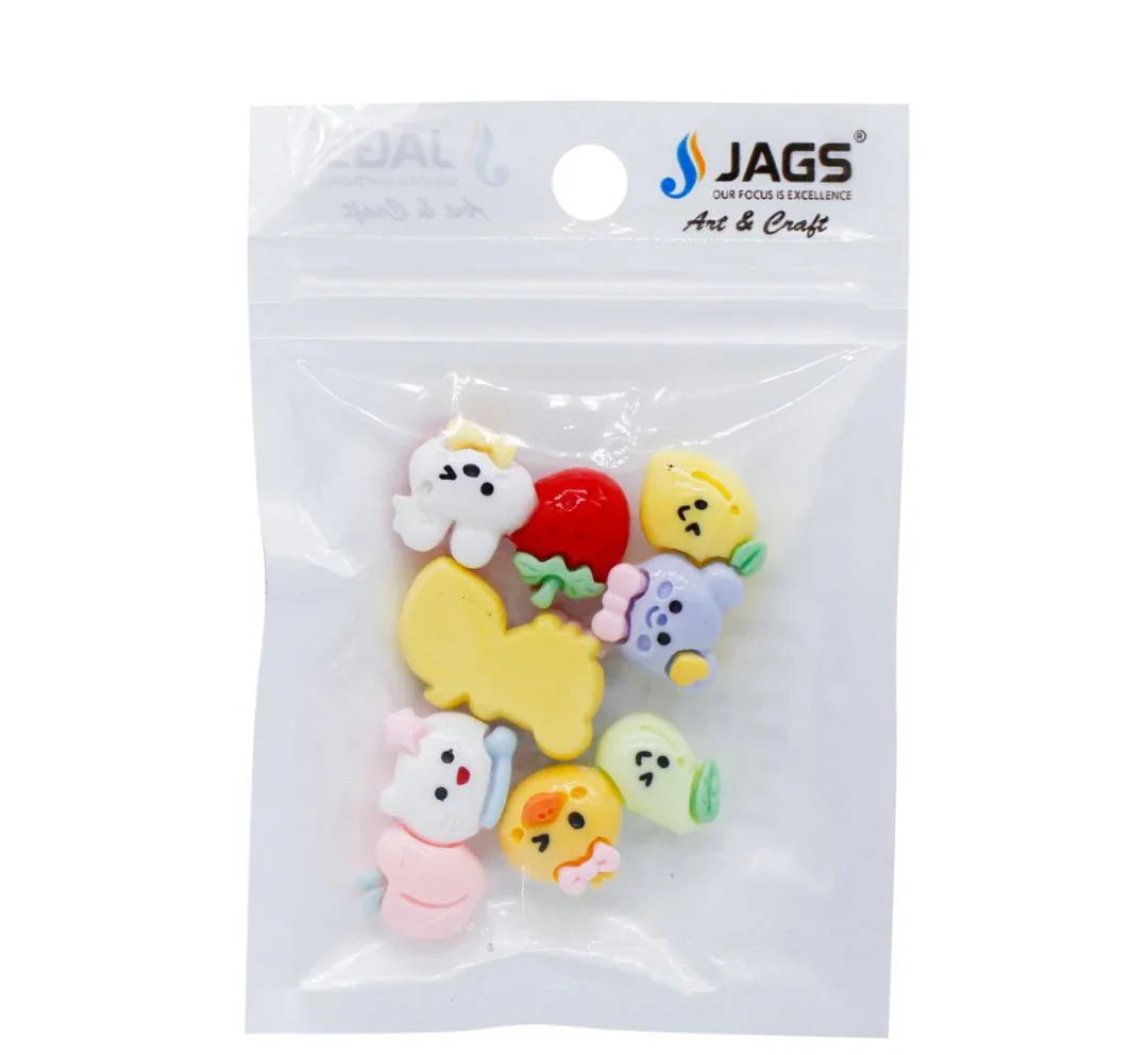 Miniature Model Cartoon Fruit 5Pcs Mix Colour MMAN-08