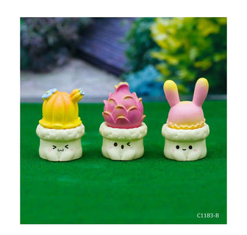Miniature Model Cactus Plant 3Pcs Set C1299-7/9/11 C1183-B