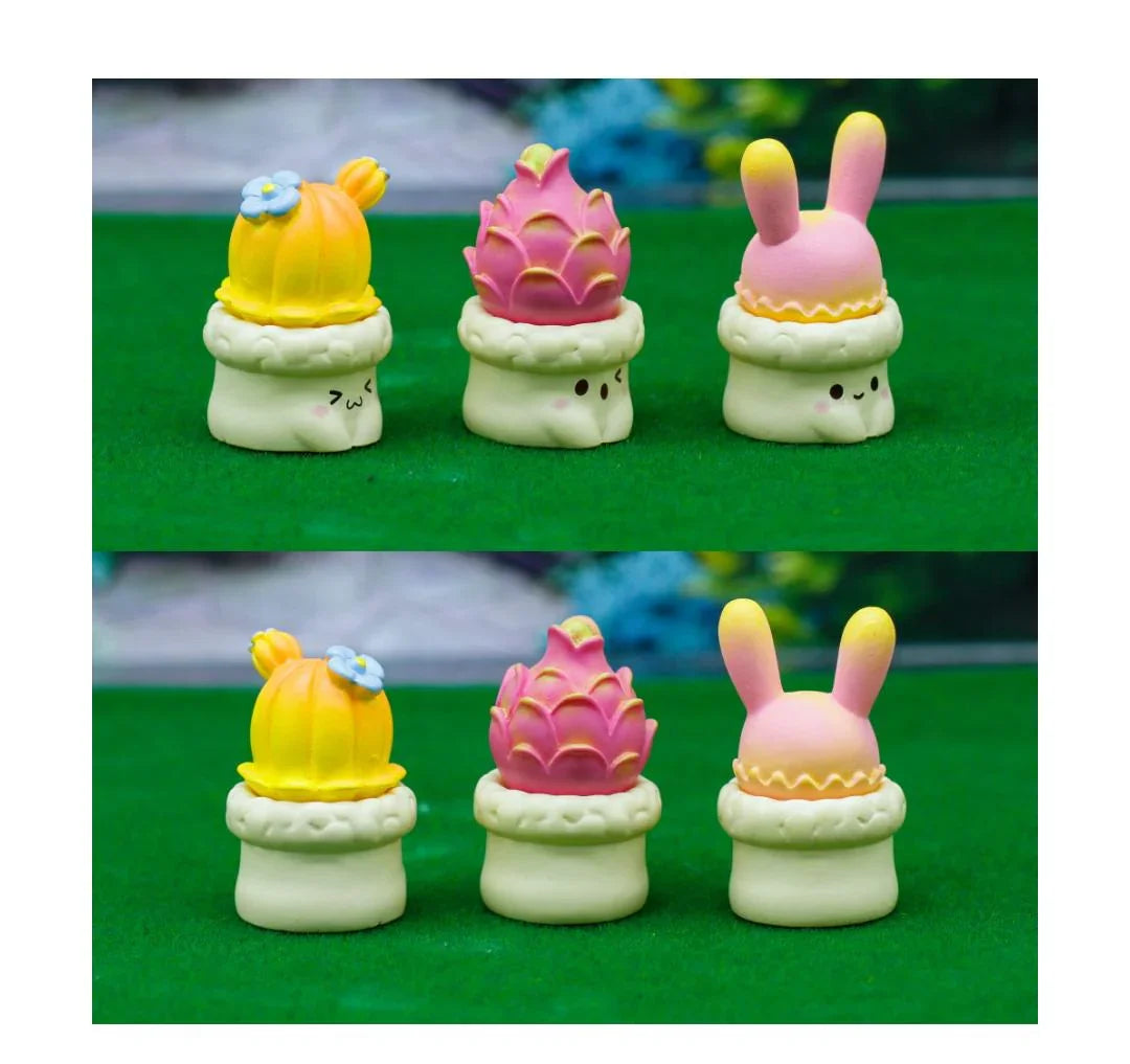 Miniature Model Cactus Plant 3Pcs Set C1299-7/9/11 C1183-B