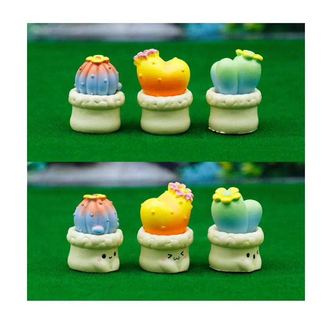 Miniature Model Cactus Plant 3Pcs Set C1299-1/3/5 C1183-A