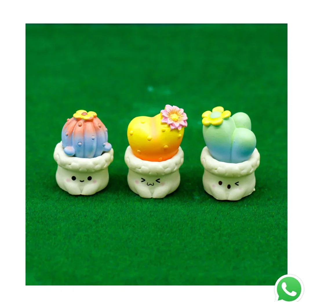Miniature Model Cactus Plant 3Pcs Set C1299-1/3/5 C1183-A