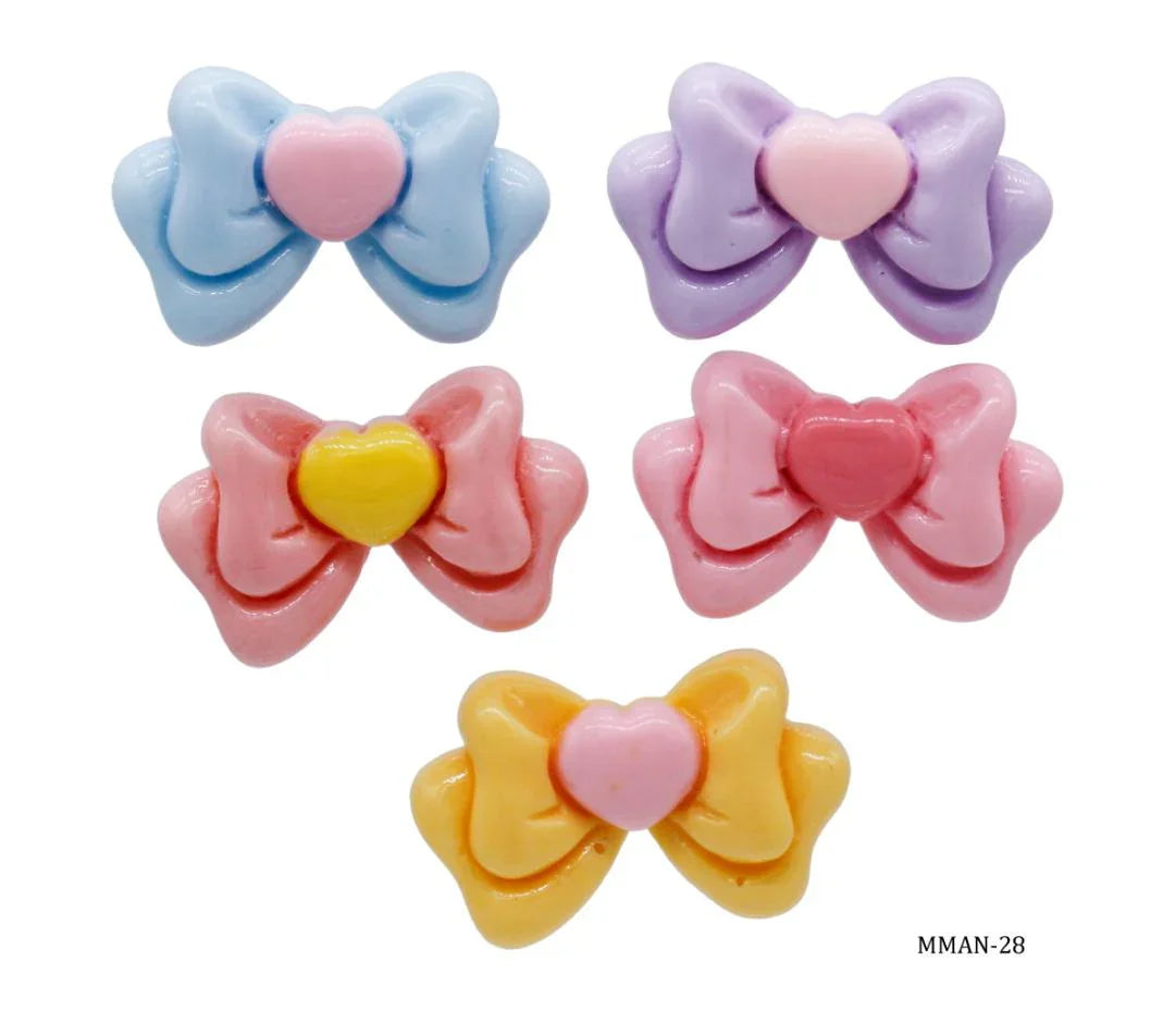 Miniature Model Bow Tie 5Pcs Mix Colour MMAN-28
