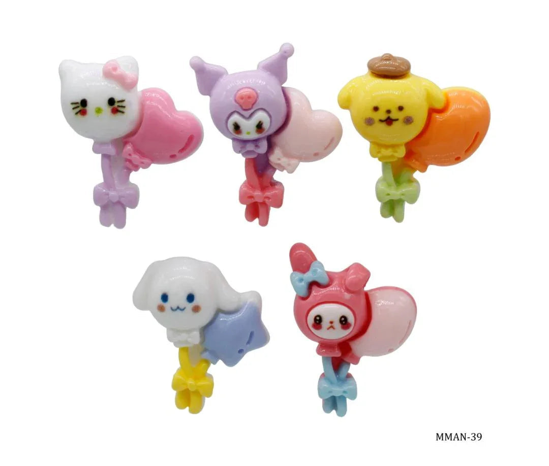 Miniature Model Animal Hello Kitty 5Pcs Mix Colour MMAN-39