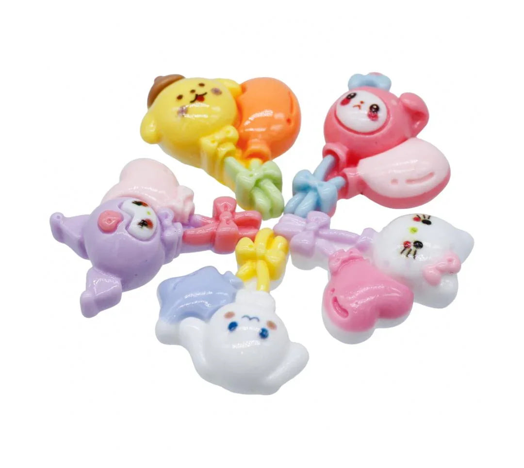Miniature Model Animal Hello Kitty 5Pcs Mix Colour MMAN-39
