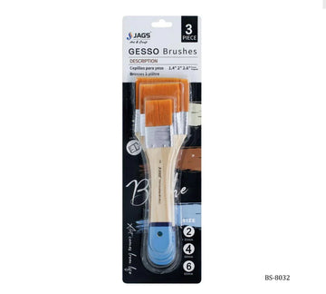 Gesso Paint Brush 3PicsSet Synth Hair Lig 35 50 65MM BS-8032