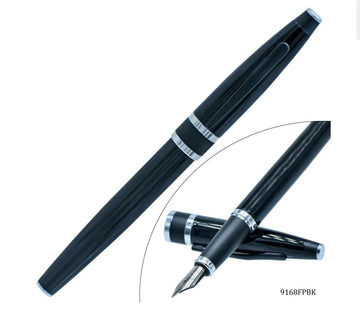 Fountain Pen Black Black Clip 9168FPBK