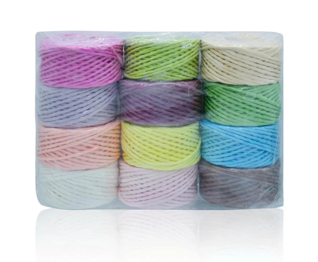 Craft Paper Rope Colour Mix 50Mtr CPRC02