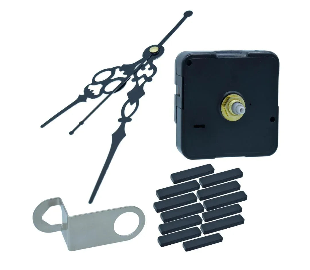 Clock Movement Silent CM13MM With Hands CH05BKAA BK CMSC03