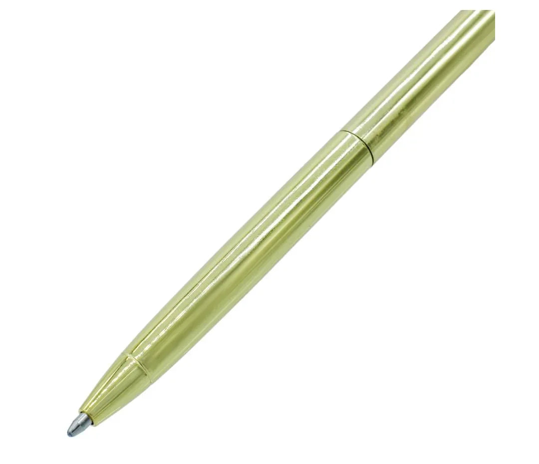 Ball Pen Fancey Top Small Diamonds Gold BPF610GD