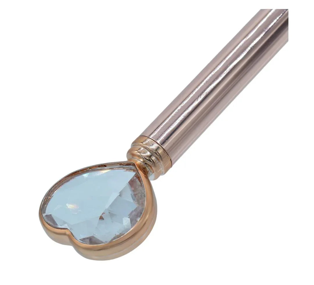 Ball Pen Fancey Top Heart With Diamonds Copper BPF640CR