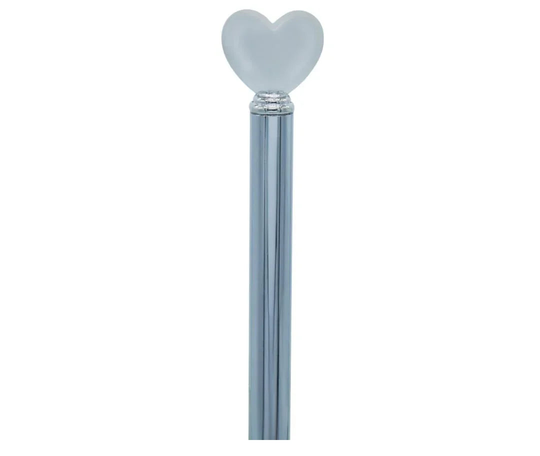 Ball Pen Fancey Top Heart Silver BPF630SR