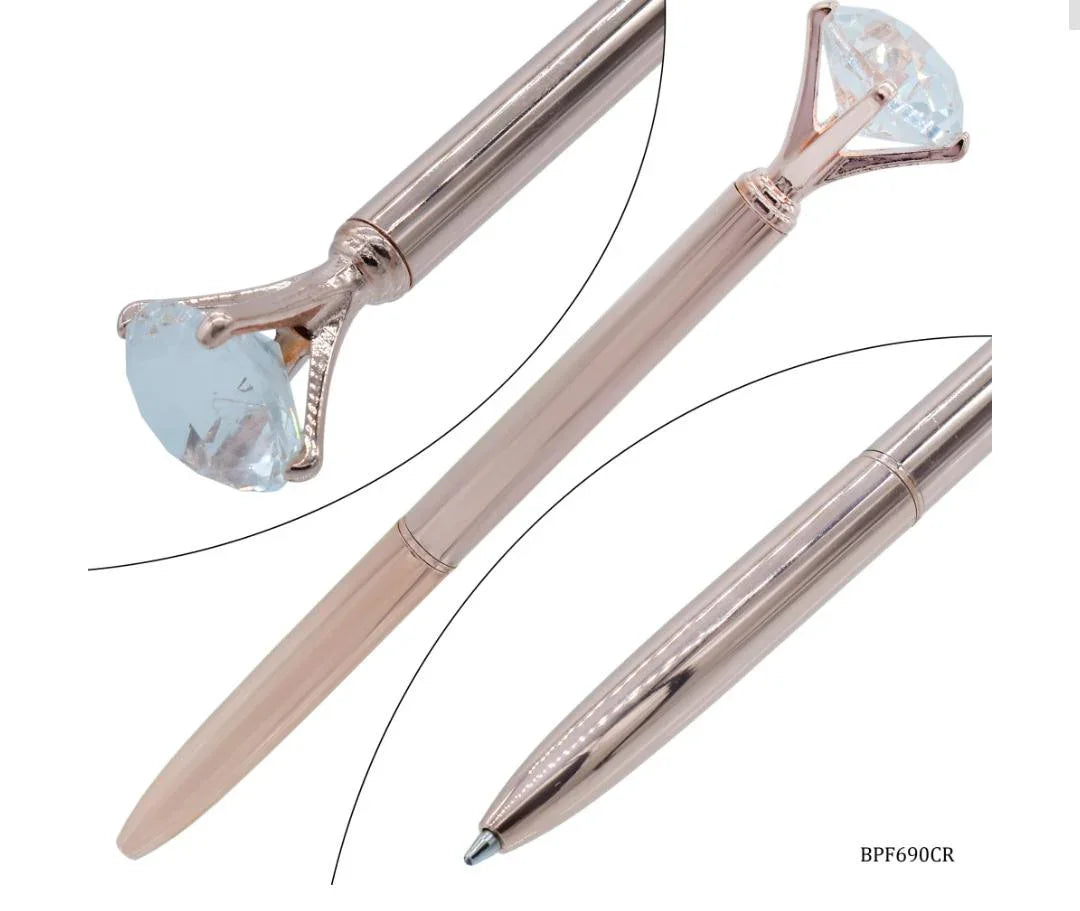 Ball Pen Fancey Top Diamonds Copper BPF690CR