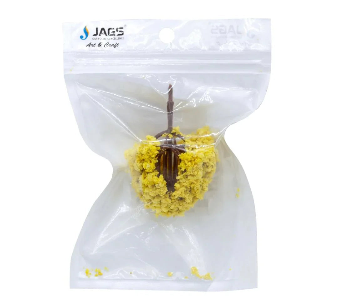 Artificial Miniature Tree 6CM Yellow 1 Pcs ACT-57
