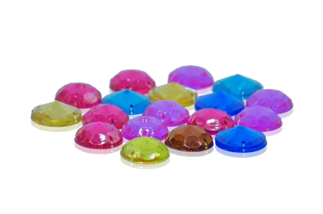 Jags Kundan Stone With Hole Round Diamond 10Gms 16MM JKSR30