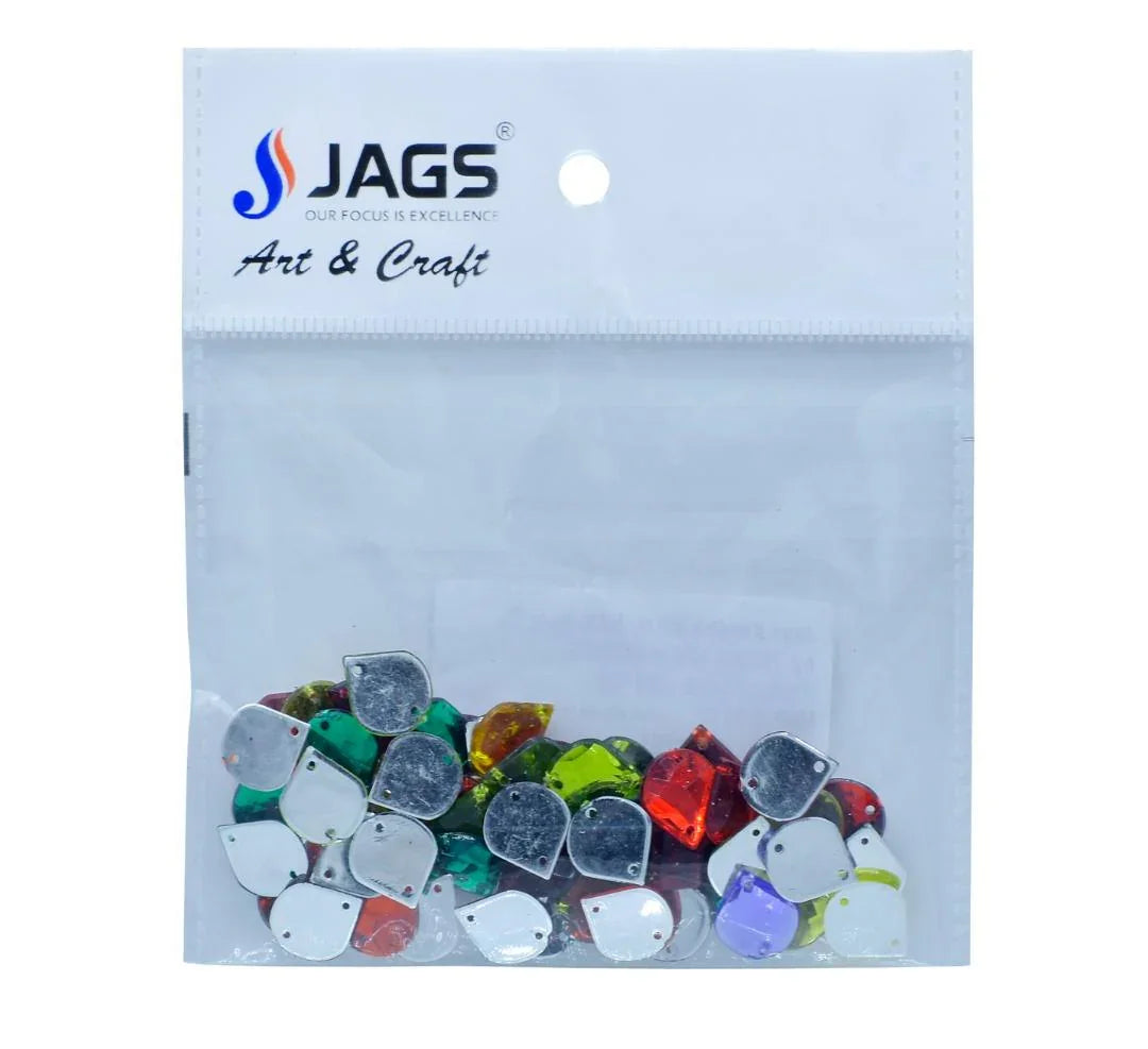 Jags Kundan Stone With Hole Drop 10Gms 10MM JKSR28