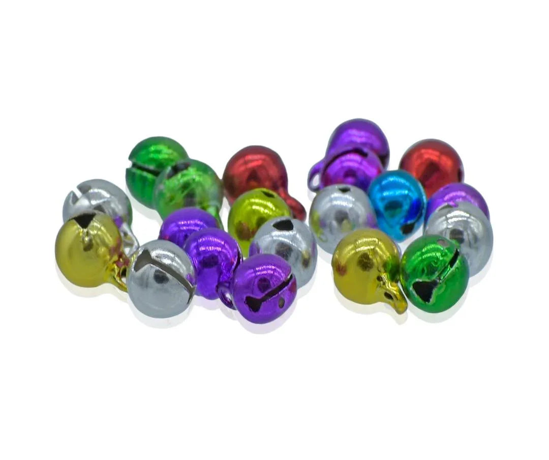Jags Mini Metal Bells Mixed Colors 6MM 20 Pcs JMMB02