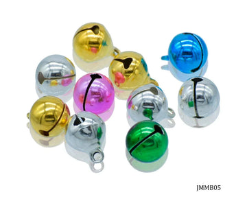Jags Mini Metal Bells Mixed Colors 12MM 10 Pcs JMMB05