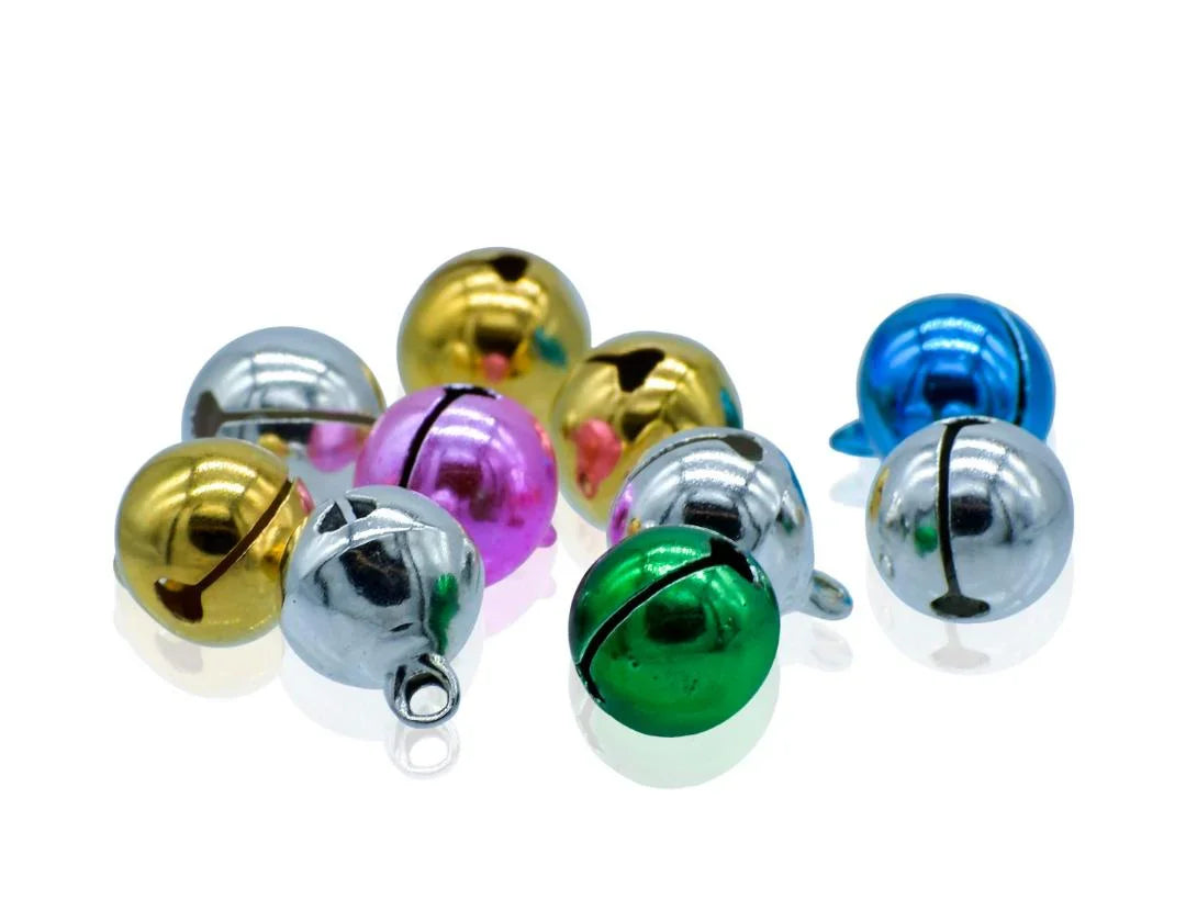 Jags Mini Metal Bells Mixed Colors 12MM 10 Pcs JMMB05