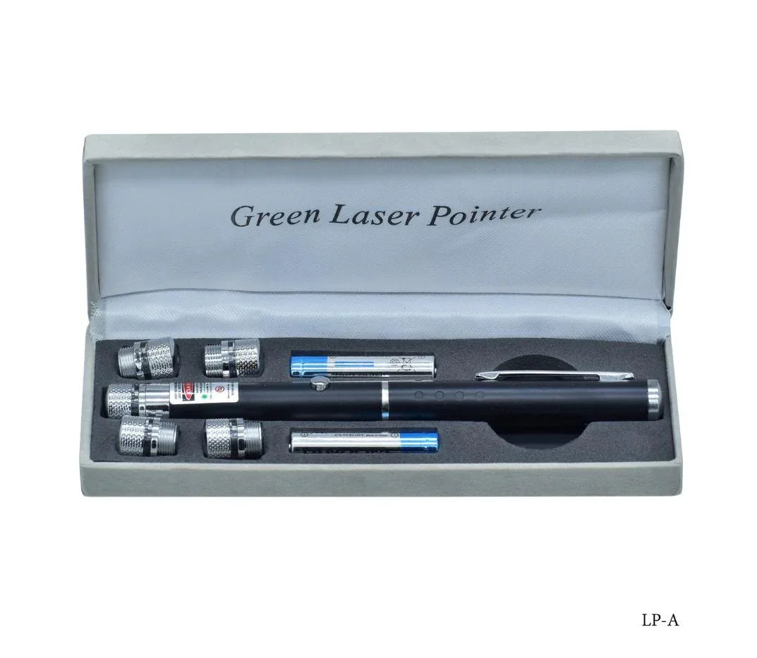Laser Pointer Green Light 5 in 1 Green Disco Black LP-A