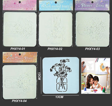 Stencil 6X6Inch 6Pcs Set 341 Phxy4
