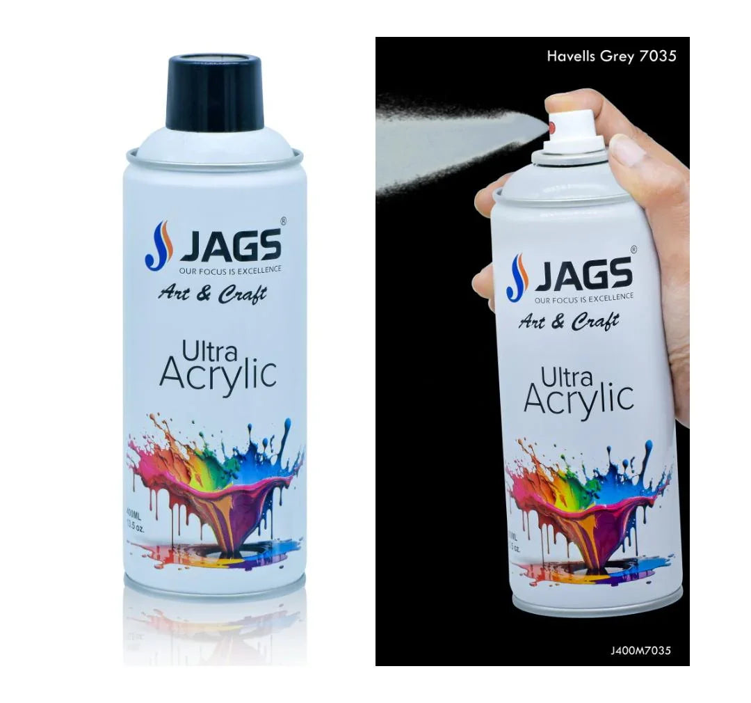 Jags Spray Ultra Acrylic 400ml Havells Grey 7035 J400M7035