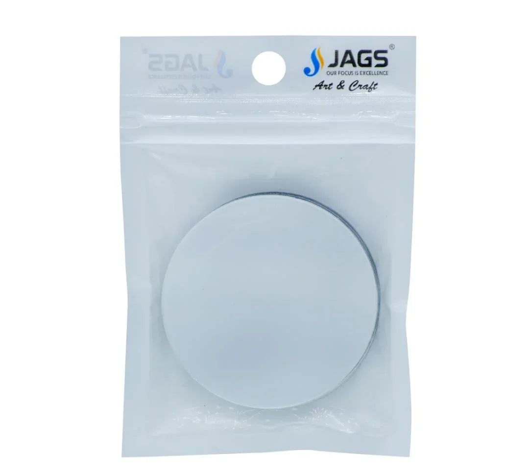 Acrylic Mirrors Round Silver 2 Inch Set 5 Pics AMRS00