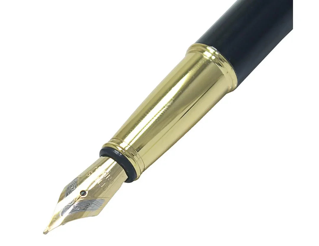 Fountain Pen Black Golden Clip 301FPBKGC