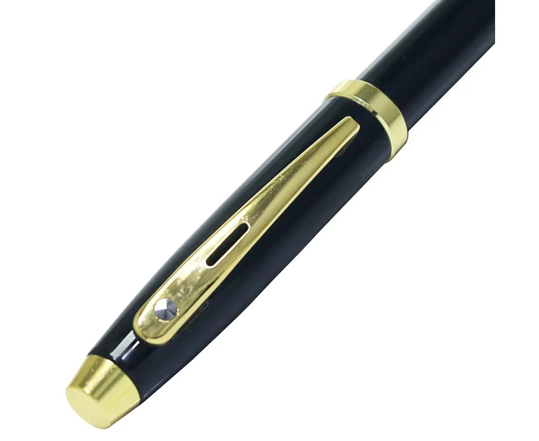 Fountain Pen Black Golden Clip 301FPBKGC