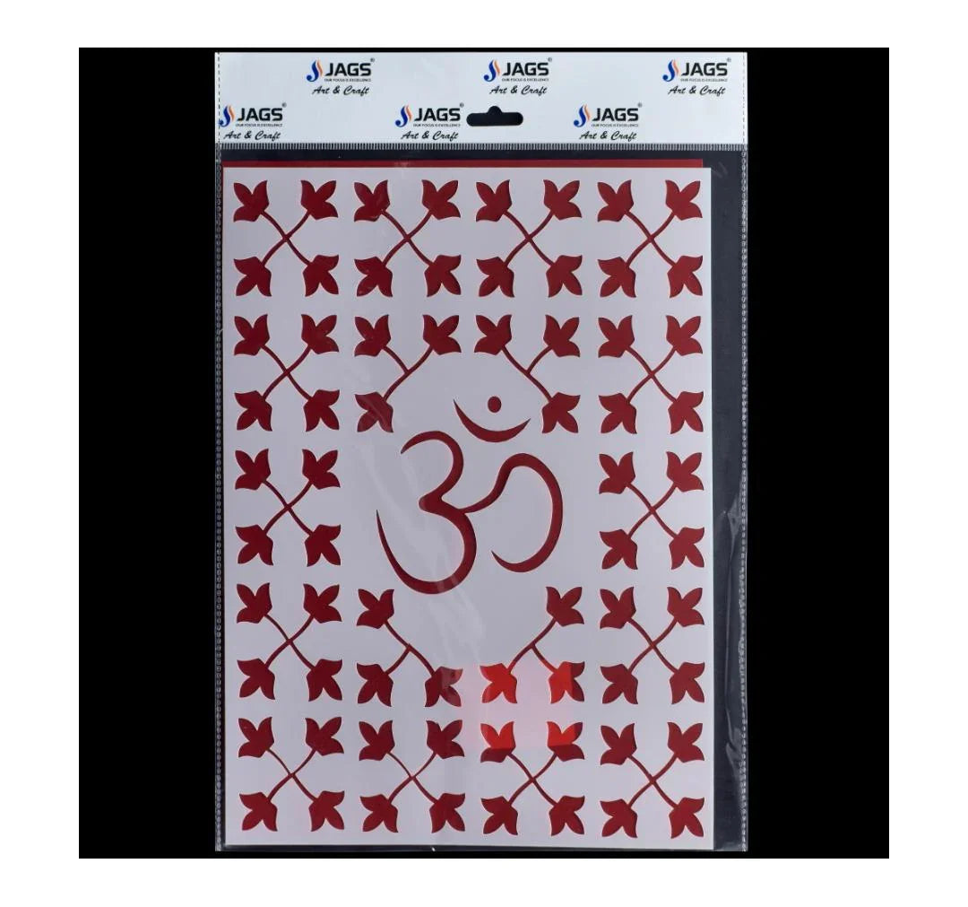 jags Stencil Plastic A4 OM (1 No) JSPA427
