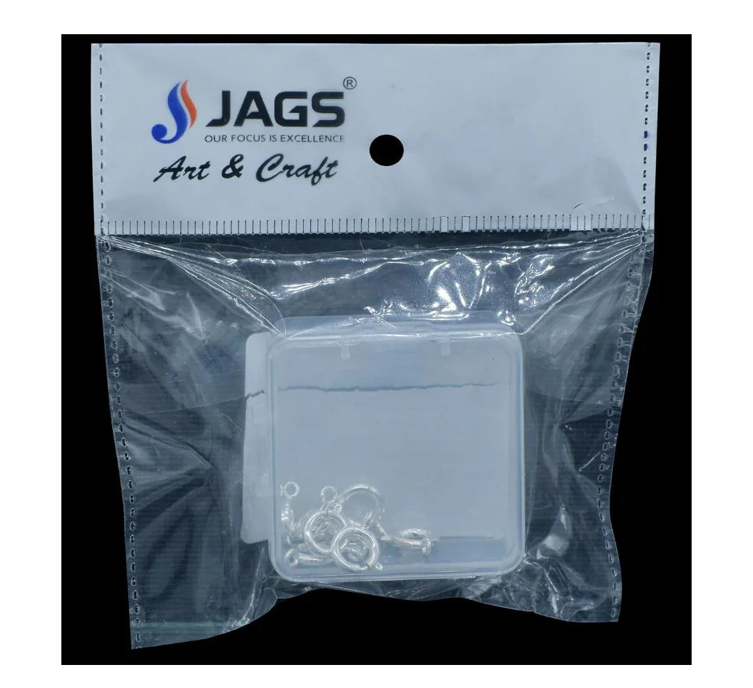 Jewellery Springring Hooks Big Silver Set Of 10Pcs JSHS01-S