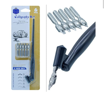 Calligraphy Kit 1 Dip Pen / 5 Nibs Set E0422