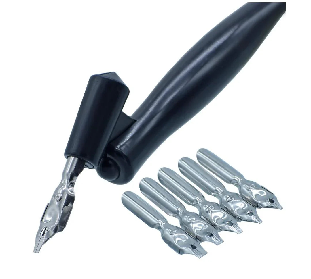 Calligraphy Kit 1 Dip Pen / 5 Nibs Set E0422