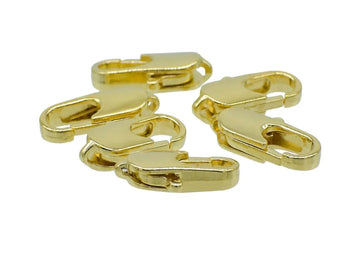 Imitation Jewellery Lopster CLaw Clasps Golden 6Pc IJLH-05