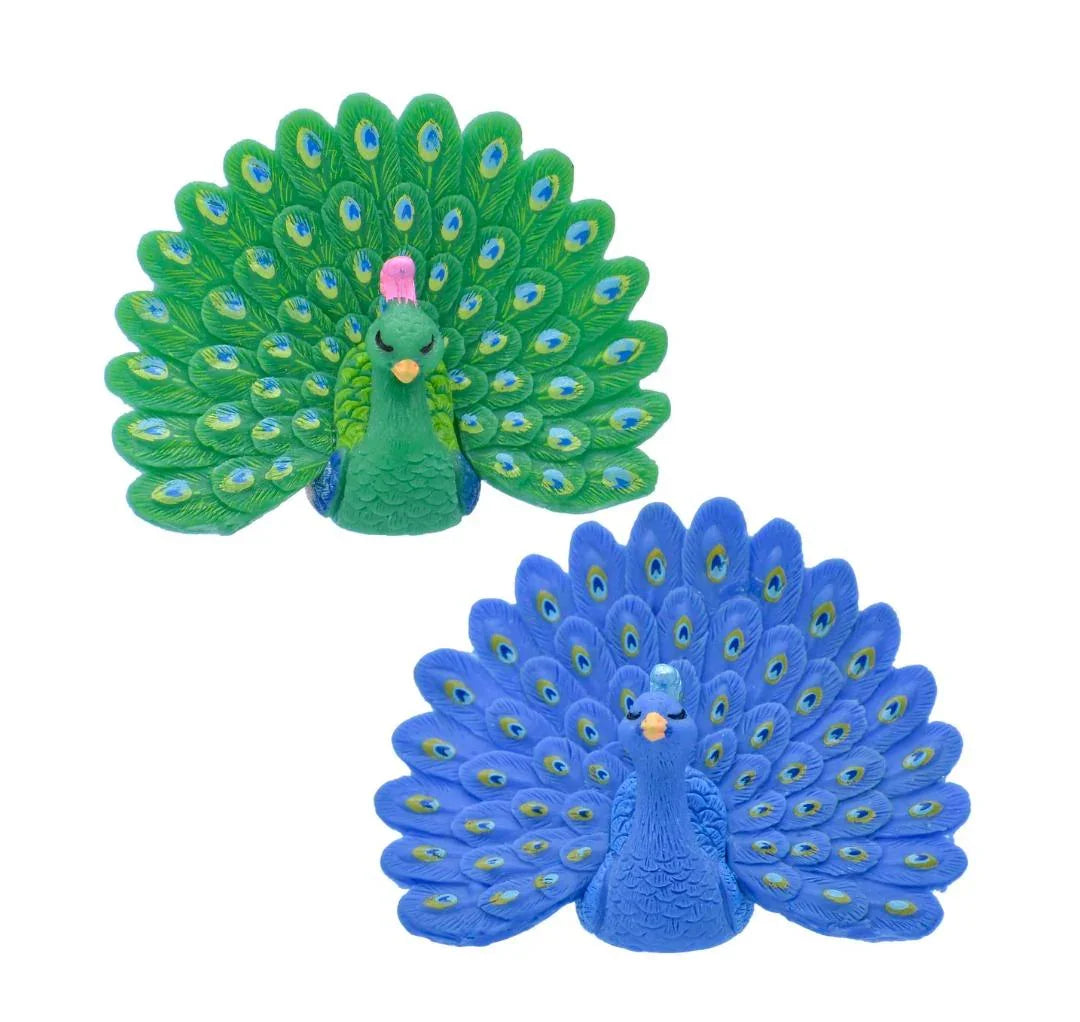 Miniature Peacock With Dancing 2 Pcs (C0697-4-5) C0697-4-5