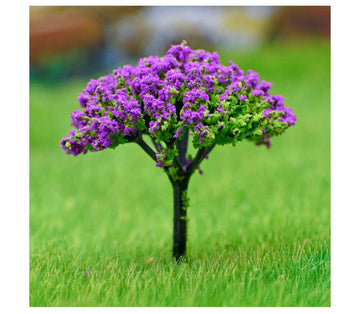 Artificial Miniature Tree 1 Pcs Green & Purple TL-60GPE