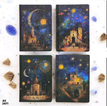 2471 Ss Cosmic Town Notes Notebook A5