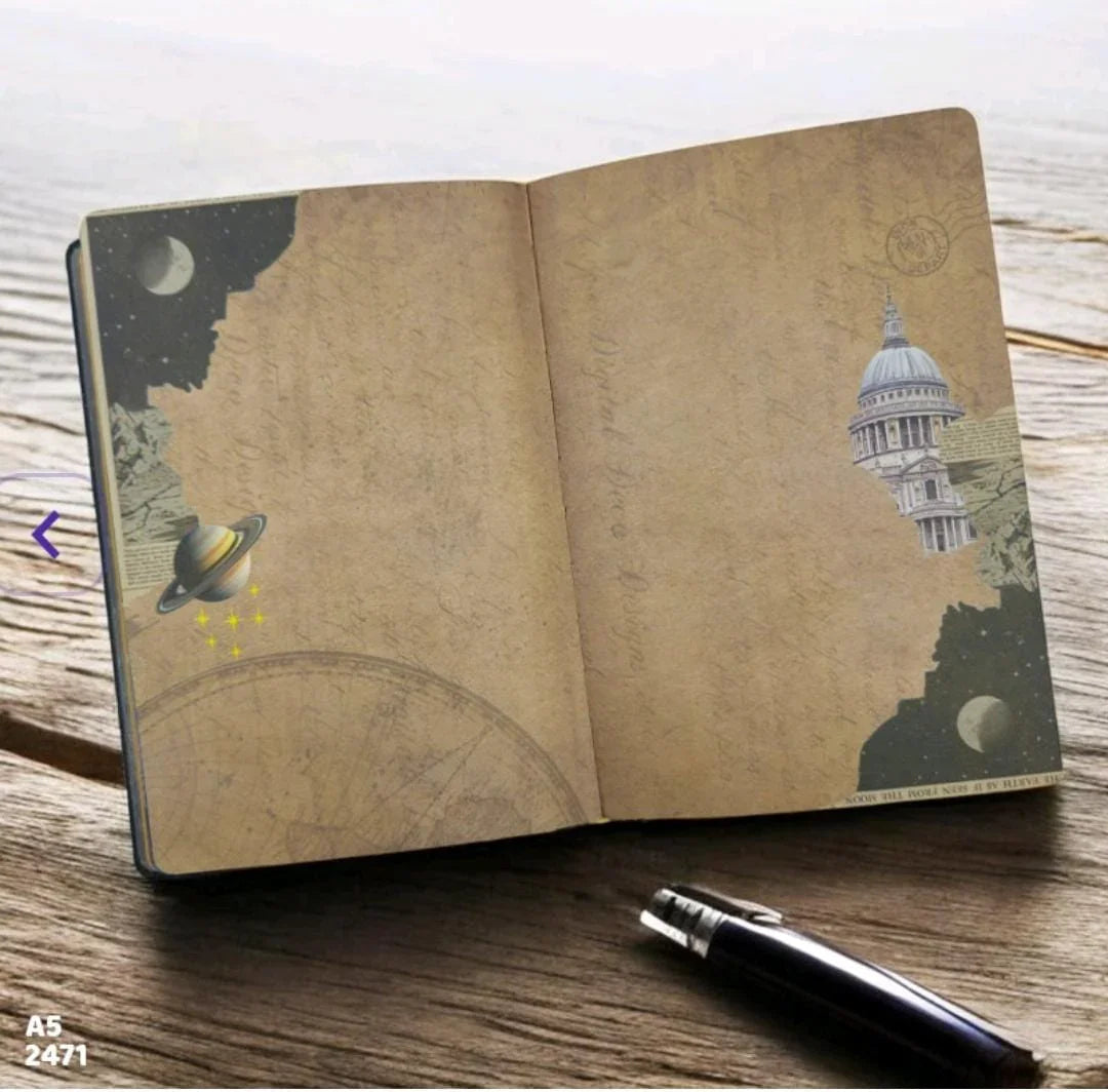 2471 Ss Cosmic Town Notes Notebook A5