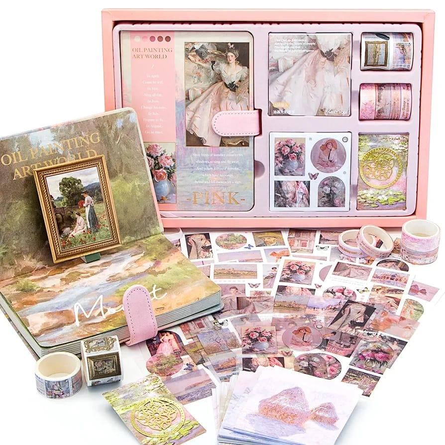 Claude monet's Premium JUMBO journaling kit for 2026 includes diary, tapes, stickers & sheets -  Shipping