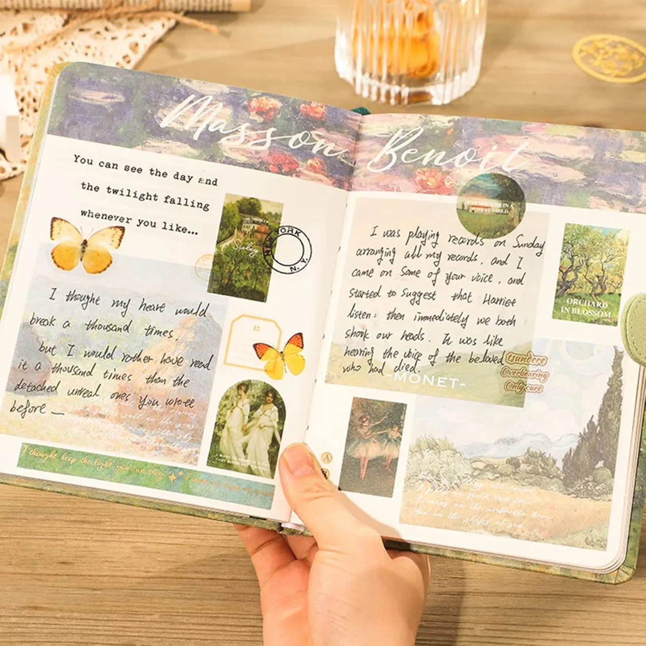 Claude monet's Premium JUMBO journaling kit for 2026 includes diary, tapes, stickers & sheets -  Shipping