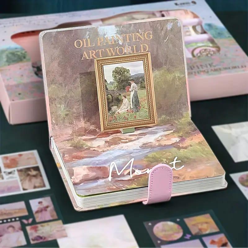 Claude monet's Premium JUMBO journaling kit for 2026 includes diary, tapes, stickers & sheets -  Shipping
