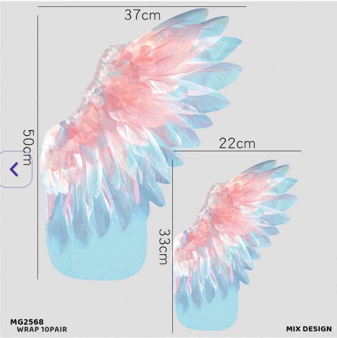 Mg2568 Eagle Wing Flower Wrap 58X25Cm 10Pair