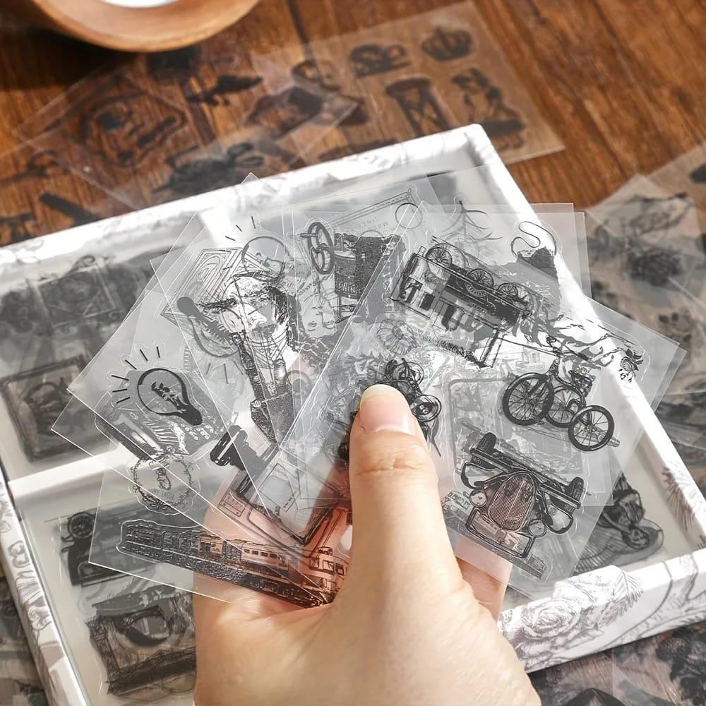 Jzhb101 100Pc Sticker Extreme Black N White