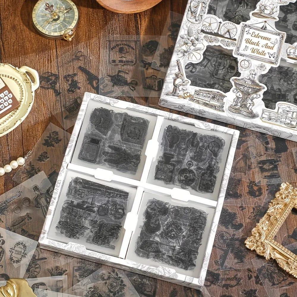 Jzhb101 100Pc Sticker Extreme Black N White